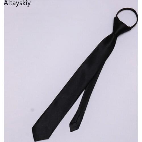 Ties Women 2020 Retro Solid Silky Narrow Neck Tie Slim Smooth Womens Necktie Korean Style Simple Elegant All-match Trendy Unisex