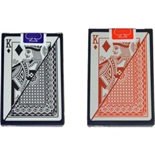 Multiplayer Game Card Creative Box Packed Waterproof Texas Playing Cards Plastic Durable Poker Magic Tricks Tool