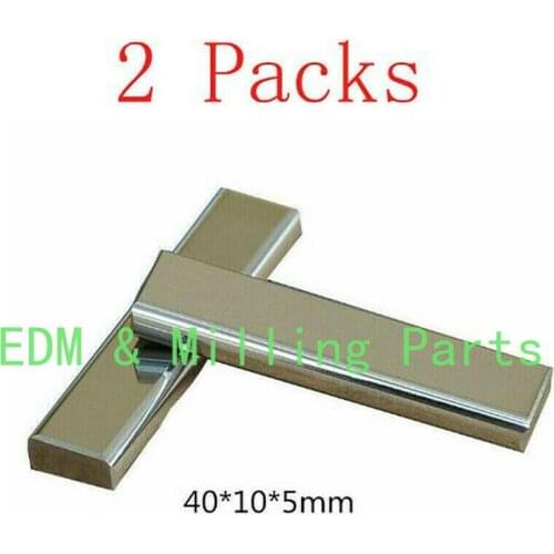 2PCS CNC Wire Cut EDM Carbide / Power Feed Contact 40x10x5mm Sodick Spare Tool For AQ400L AG400 AP EXE Series