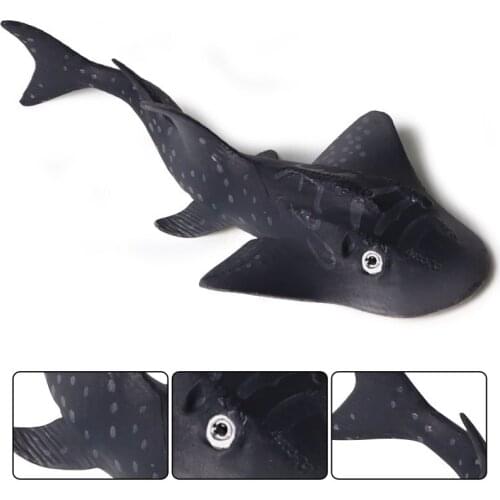 Simulation solid marine life model mini plowfish ray childrens recognition of underwater animal toy ornaments