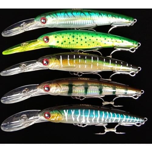 Noeby 5pcs 16cm 73g Fishing Lure Slow Sinking Water Mini Minnow Hard Lure Fishing Wobblers Crank Bait Trout Lure Jerkbait