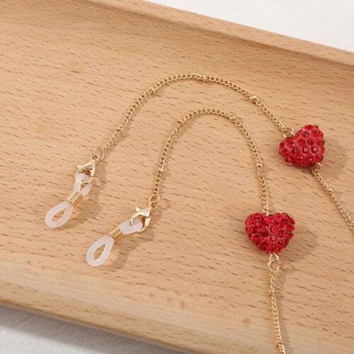 2021 New Korean Vintage Pearls Glass Bead Necklace Mask Chain Strap Hang On Neck Glasses Holder Rope For Women Glasses Strap