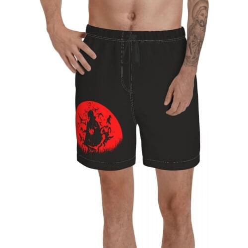 Promo Causal Japan Anime Akatsuki Anime Kunai Print Breathable Quick Dry Joke Creative Swimming pants