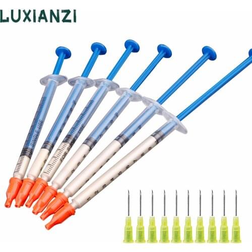 LUXIANZI 0.2/0.3/0.4/0.7/1ml Silver Conductive Glue Adhesive Paint For PCB Electronics Circuit Board Repair Conduction Paint