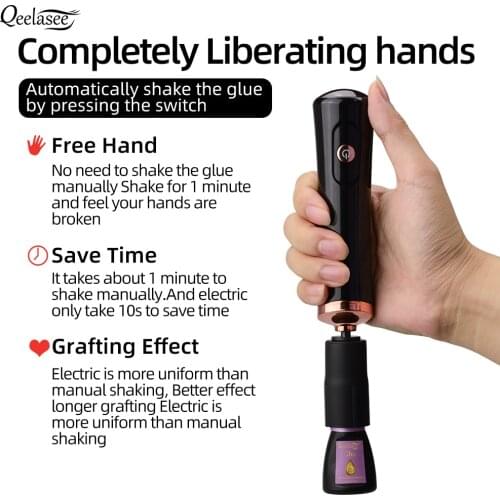 Eyelash Glue Shaker Electric Wake-up Device for Eyelash Glue Makeup Tool Fast and Efficient Releasing Hands