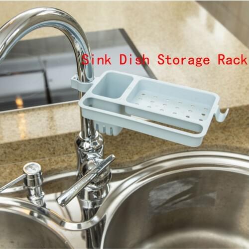 Kitchen Sink Sponge Storage Rack Kitchen Organizer Bathroom Wall Shelf Soap Hook Sucker Sponge Holder
