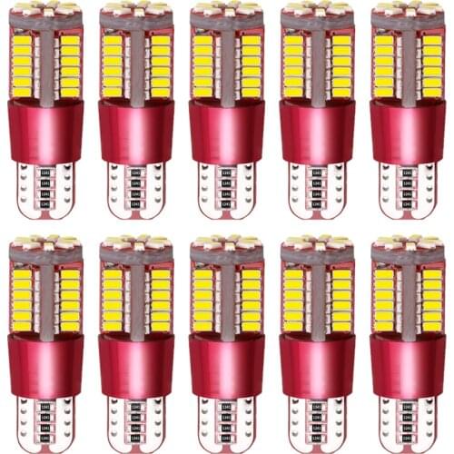 T10 168 192 W5W 57 SMD 3014 LED Canbus No Error Car Marker Light Parking Lamp Wedge Bulb