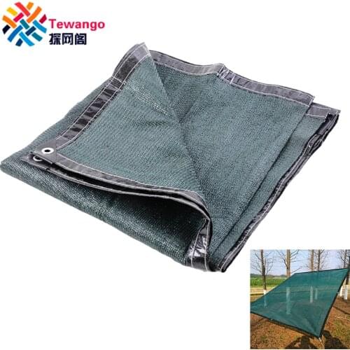 Tewango Custom Size Privacy Network Dark Green Shade Net Outdoor Sunblock 80% Patio Shading Sunscreen