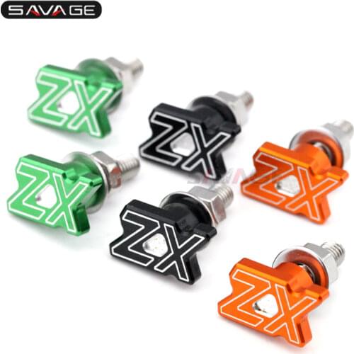 License Plate Screws Frame Bolts For KAWASAKI ZX6R ZX7R ZX9R ZX10R ZX14R NINJA ZX Motorcycle Rear Fender Eliminator Bolt 6mm