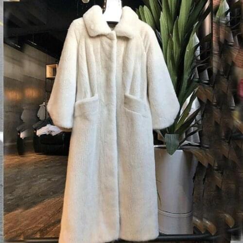 Winter Womens Jacket faux Fur Coat Mink Fur Casual Large Size Streetwear Coat Thicken Warm overcoat Windbreaker Slim Coat L1616