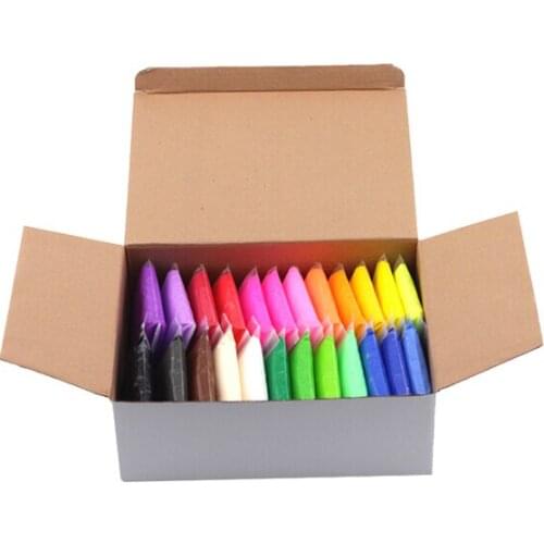 24 color 20g Plasticine colored clay childrens toys Fimo Polymer Clay diy model toys Soft Clay