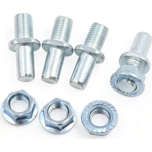 4Pcs Silver Tone Metal Motorcycle Rear Driven Sprocket Screw Bolts for CG