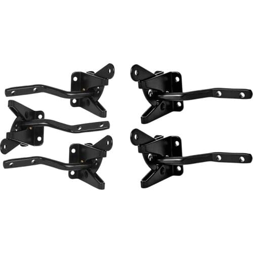 Gate Latch Automatic Gravity Lever Fence Gate Lock for Wood Fence Gate Door Latches Steel Black, 2Pcs & 3Pcs CNIM Hot