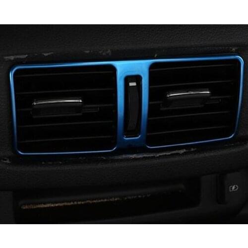 Stainless Steel For Nissan Navara NP300 2017 2018 2019 Accessories Car Back Rear Air Condition Outlet Vent Frame Cover Trim