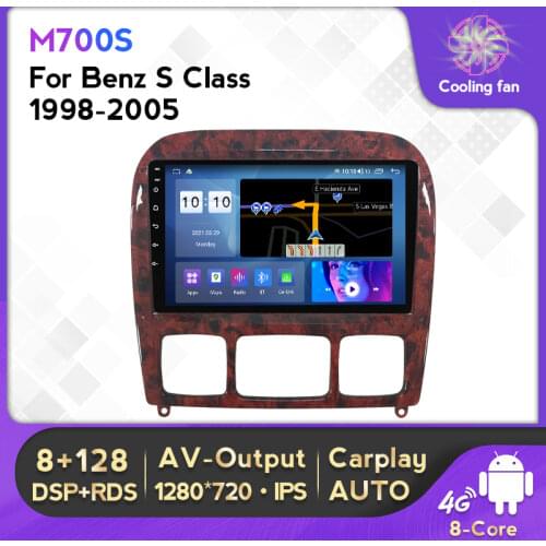 Car dvd Multimedia Radio Player Android 10 GPS For Mercedes Benz S Class 1998-2005 W220 S280 S320 S430 S500 S55 W215 CL600 CL55