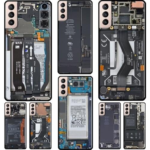 Motherboard Circuit Board Case For Samsung Galaxy S10 S8 S9 Note 10 Plus Note 20 S10e S20 FE S21 Ultra Phone Cover