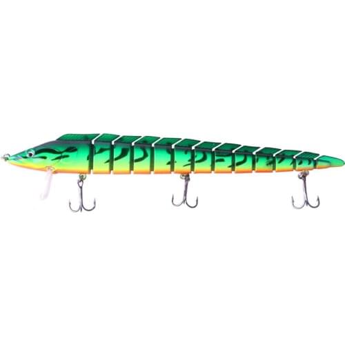HENGJIA 1 PC 23CM 46G 5 Colors Multi-Section Fishing Lure Sinking Wobbler Vibration Bait Fishing Tackle