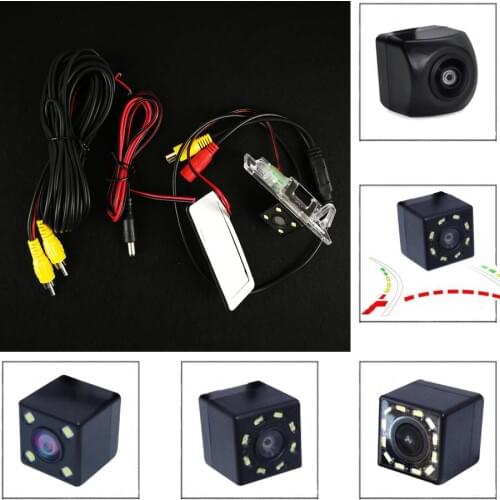 Fisheye 4 8 12 LED Car CCD Night Vision Rear Camera Waterproof Parking Assistance For Audi A4L 2009 2010 2011 2012 TT A5 Q5