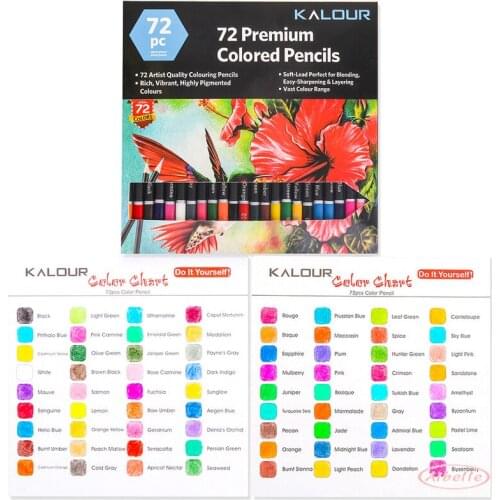 Multicolour 72 Colors Professional Watercolor Drawing Pencils Artist Painting Sketching Wood Color Pencil School Art Supplies