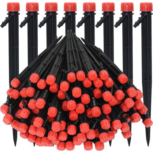KESLA 50PCS 17CM Sprinkler Adjustable 360 degree Dripper Garden Watering Drip Irrigation Inserting ground 4/7mm Hose Greenhouses