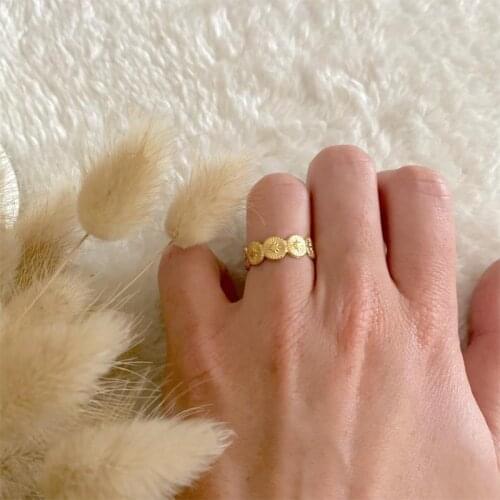 Creative Simple Eight Star Couple Open Adjustable Ring Casual Engagement Wedding Finger Rings Jewelry Gift Party For Women Men