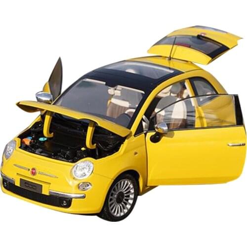Original factory 1:18 Norev Fiat 500 diecast alloy car model for collection, birthday gift