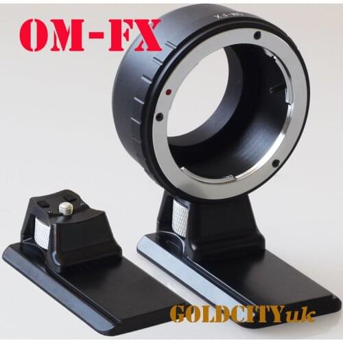 OM mount lens adapter ring with Tripod Stand for Fujifilm fuji FX X XE3/XE1/XPro1/XM1/XA3/XA5/XT1 xt10 xt100 xh1 camera