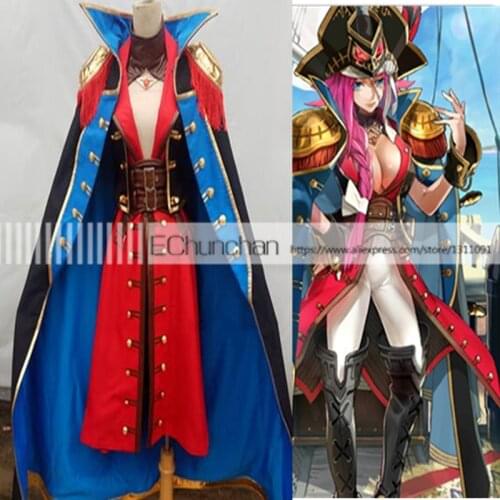 Full set Fate Extra Francis Drake Coat Cosplay Costume Custom Made any size