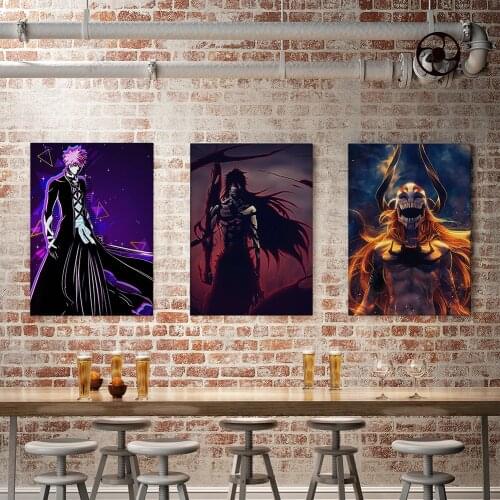 WTQ Japanese Anime Posters BLEACH Retro Picture Quality Canvas Painting Poster Wall Decor Wall Art Picture Room Decor Home Decor