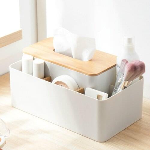 Simple Japanese-style desktop detachable storage box for mobile phone remote control makeup brush holder organizer WJ103011