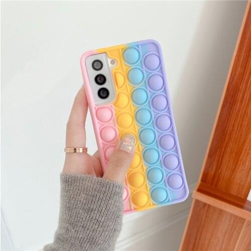 Reliver Stress Bubble Phone Case For Xiaomi 11 Lite Redmi Note 9 8 pro 10 max 7 9s 10yd 9C 10X POCO M3 X3 XNFC silicone cover