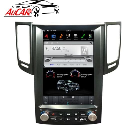 Tesla style Android car multimedia for Infiniti FX25 FX35 FX37 QX70 car radio GPS navigation stereo player 12.1" IPS screen