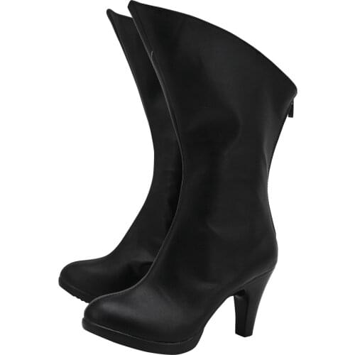 Hazbin Cosplay Hotel VAGGIE Boots Shoes Cosplay Prop Leather Shoes Halloween