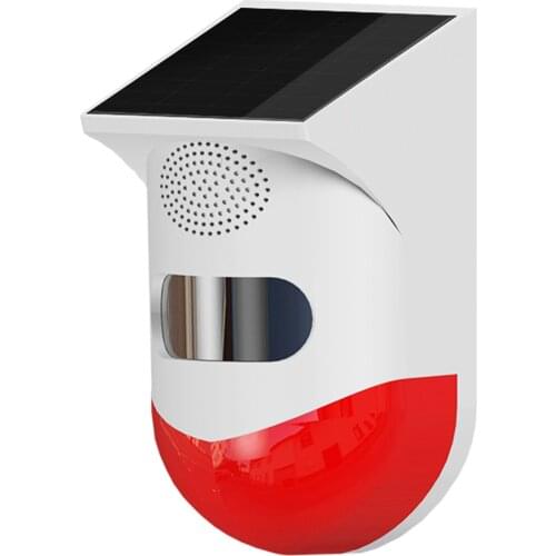 WiFi Solar Alarm Light Motion Detector with Remote Controller,Anti Interference And Zero False Alarms