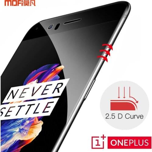 Oneplus 5 glass oneplus 5 tempered screen protector 1+5 MOFi original oneplus5 safety film full cover 9H 2.5D black op5 glass