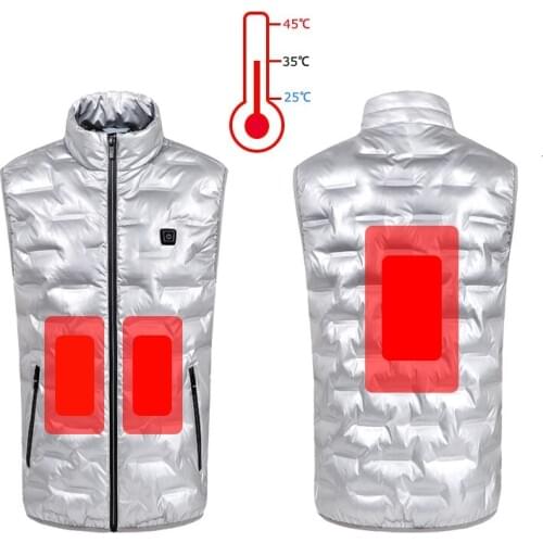 Winter Men Intelligent Heated Hiking Vest Outdoor Keep Warm Waistcoat Male Fishing Climbing Sleeveless Heating Jackets For Boy