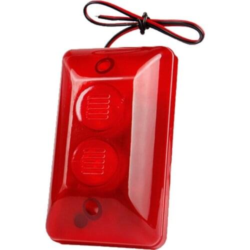 Sound and Light Alarm Anti-theft Device Speaker Flashing Light High Decibel Burst Flashing 1 2v Wired 102