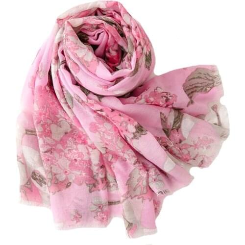 2021 Fashion Newest Floral Cotton Viscose Printed Scarf Shawls Wraps Hijabs 10pcs/lot