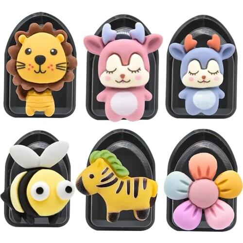 4 Pcs Cute Car Seat Back Hook Car Seat Back Cartoon Mini Hook Creative Car Sticky Mini Hook Auto Interior Accessories