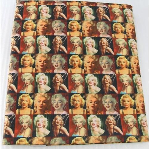 50*145cm Movie Girl 100% Pure Cotton Polyester Cotton Material Patchwork Sewing Quilting Fabrics Quilt Needlework DIY Cloth