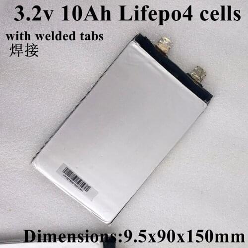 4pcs 4s lifepo4 battery 10ah 3.2v cells 20A for battery 12v 10ah DIY pack 12.8v energy storage solar 12v battery light toy car