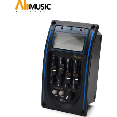 Acoustic Guitar EQ Preamp LC-4 with Digital Procedding Tuner 4 Band EQ Equalizer with Tuner Guitar Pickup