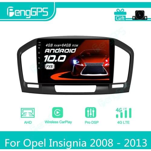For Opel Insignia 2008 - 2013 Android Car Radio Stereo Multimedia Player 2 Din Autoradio GPS Navigation PX6 Unit Screen Display