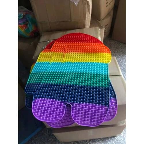 Giant Pops Big Antistress Push Bubble 10-86cm Fidget Toys Luminous Large Simpl Dimmer Figet Toy Kids Tie Dye Game XXL toy