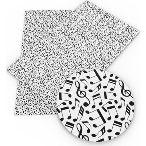 David angie 20*33cm music nurse crown dot Artificial Synthetic Leather DIY handmade Fabric materials,1Yc4717