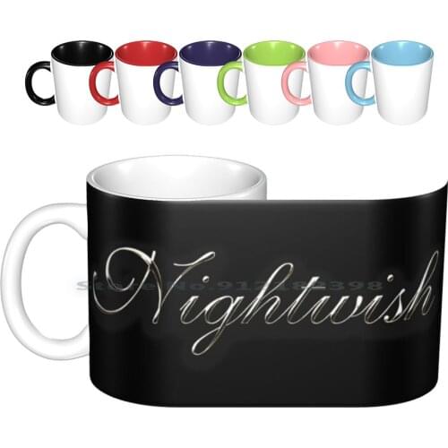Nightwish Ceramic Mugs Coffee Cups Milk Tea Mug Nightwish Hardcore Bumblefoot Pink Axl Slash Punk Hard Metal Stones Alice