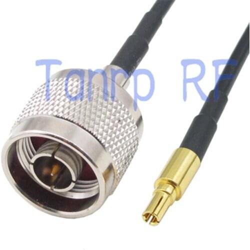 50CM Pigtail coaxial jumper cable RG174 extension cord 20in CRC9 male plug to N male plug RF connector adapter