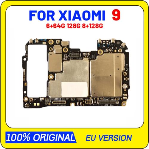 For Xiaomi 9 MI9 M9 Motherboard 64gb 128gb Original Unlocked Logic Board Mainboard With Full Chips Android System Globle Version
