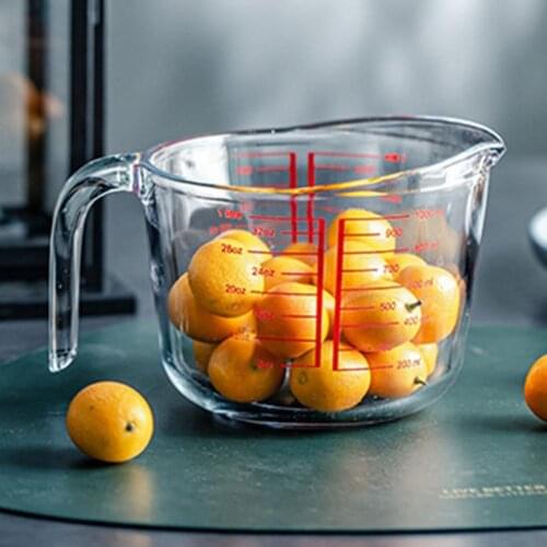 Milk Cup Multifunctional with Scale Glass Heat Resistant Measuring Cup for Children Egg Fruit Storage Cups Water Drink Mug