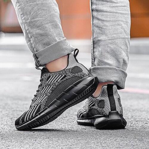 Men sapatos for Male male spring Sneaker 39 Casual Shoes mesh knitting sport hot zapatos shoe solid hightop informales black de